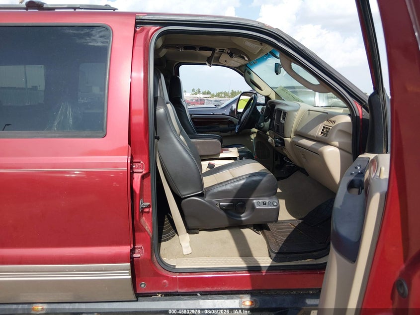 FORD EXCURSION 2005 VIN 1FMNU45S85ED46377