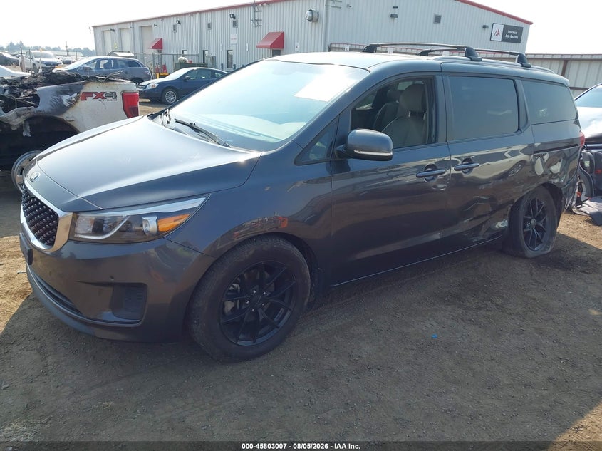 Vin: kndmb5c12j6399537, lot: 46301838, kia sedona lx 20182