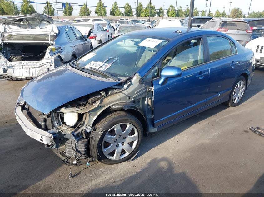 2007 Honda Civic, Left Front, IAAI, VIN 1HGFA16587L003822 — photo 2