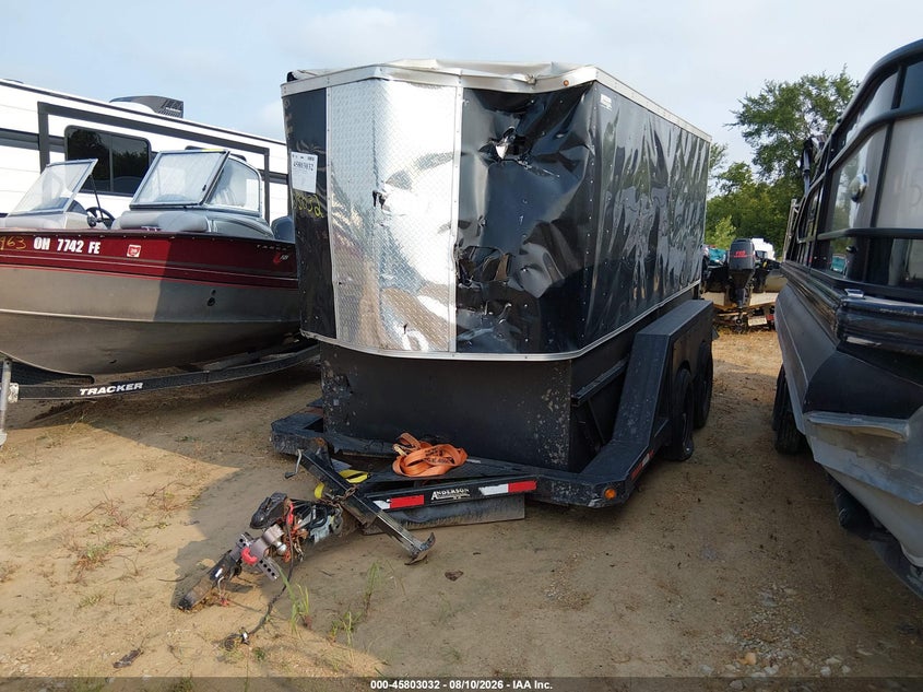 2020 ANDERSON MANUFACTURING 14' FLATBED TRAILER auction photo 2