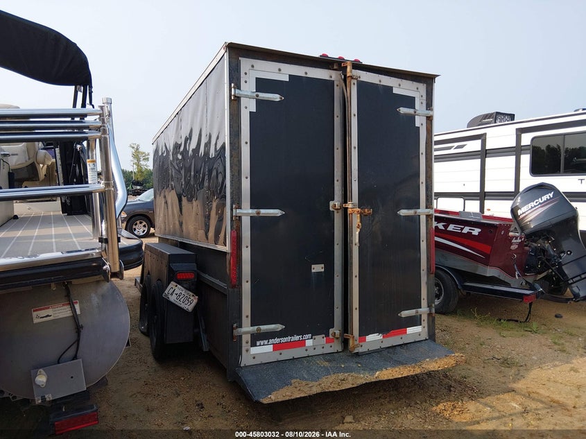 2020 ANDERSON MANUFACTURING 14' FLATBED TRAILER auction photo 3