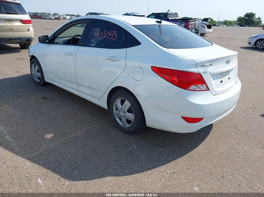 Vin: kmhct4ae8fu908053, lot: 46301886, hyundai accent gls 20153