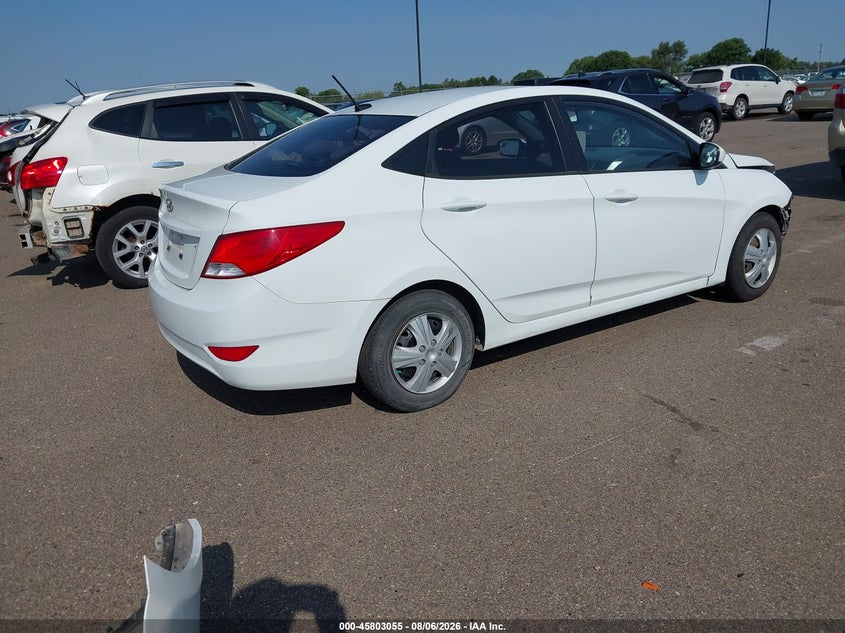 Vin: kmhct4ae8fu908053, lot: 46301886, hyundai accent gls 20154