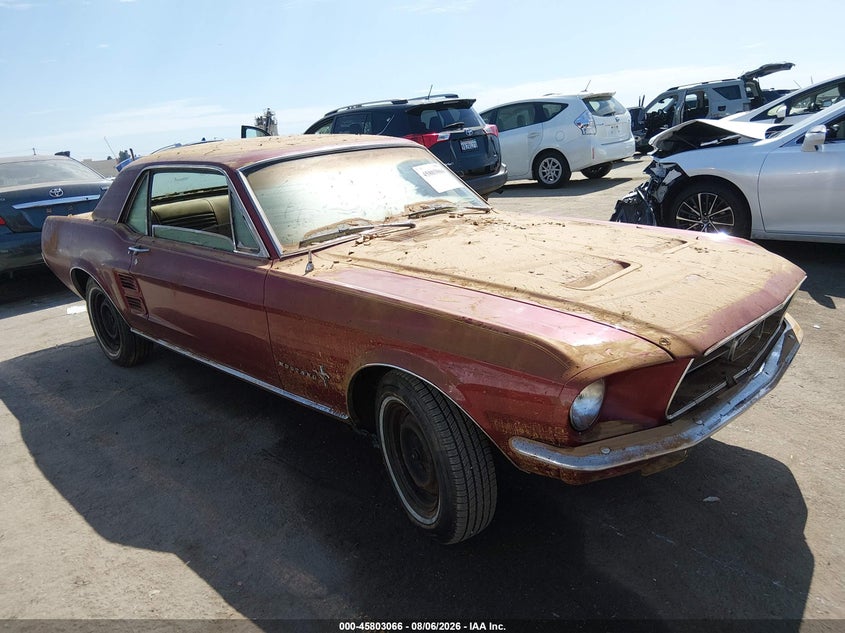 1967 Ford Mustang, Затопление, IAAI, VIN 7R01C179444