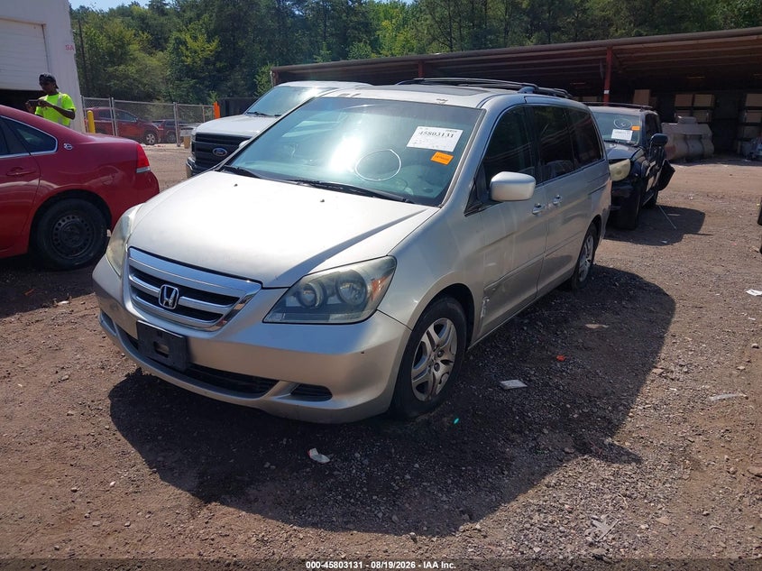 2007 Honda Odyssey, Обычный износ, IAAI, VIN 5FNRL38617B416983 — фото 2
