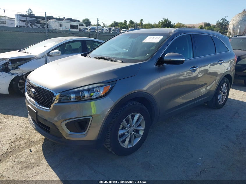Vin: 5xypg4a57hg218373, lot: 46302022, kia sorento 3.3l lx 20172
