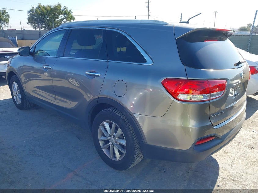 Vin: 5xypg4a57hg218373, lot: 46302022, kia sorento 3.3l lx 20173