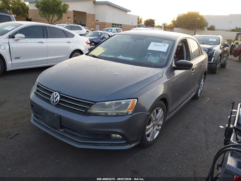 Vin: 3vw2k7aj3fm211957, lot: 46302101, volkswagen jetta 2.0l s 20152