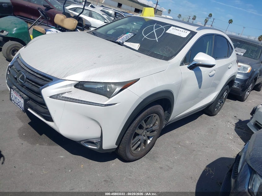 Vin: jtjyarbz1g2029762, lot: 46302164, lexus nx 200t 20162