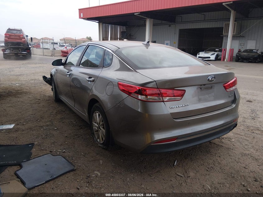 Vin: 5xxgt4l37gg027367, lot: 46302168, kia optima lx 20163