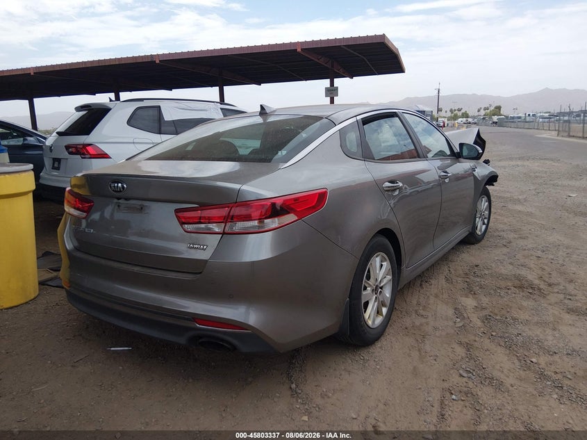 Vin: 5xxgt4l37gg027367, lot: 46302168, kia optima lx 20164