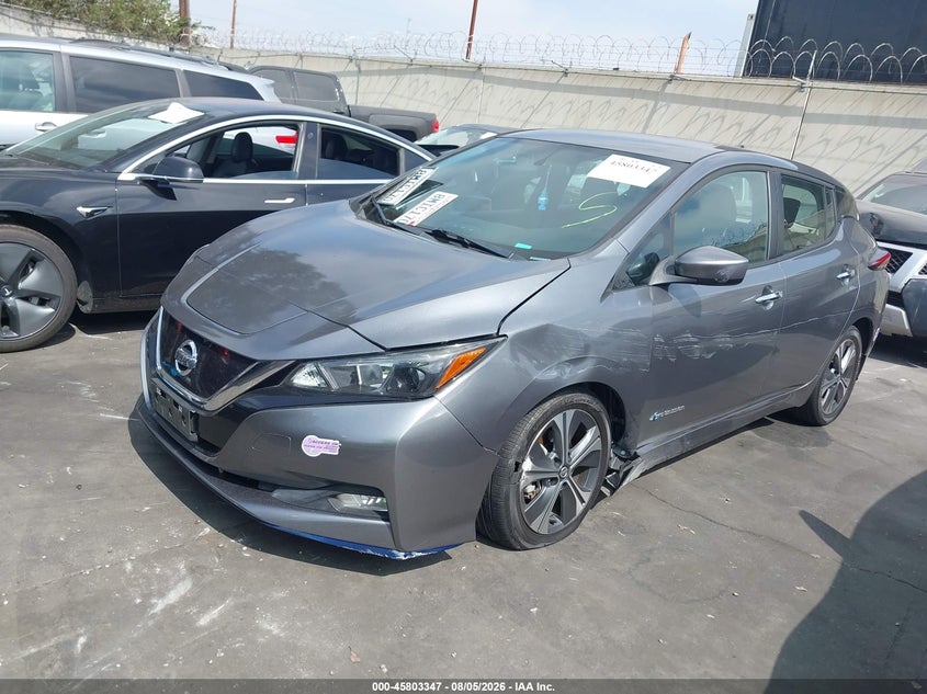 Vin: 1n4bz1cp7kc309775, lot: 46302178, nissan leaf sv plus 20192
