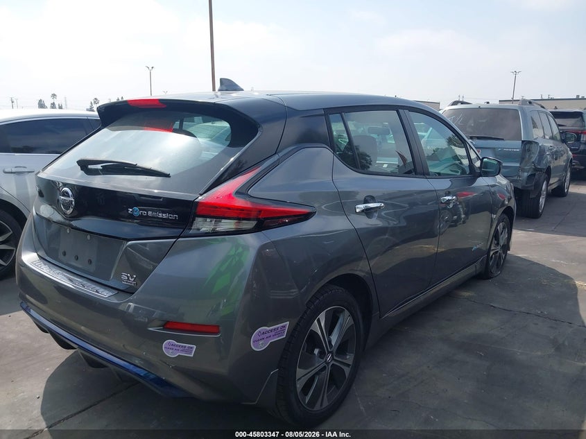 Vin: 1n4bz1cp7kc309775, lot: 46302178, nissan leaf sv plus 20194