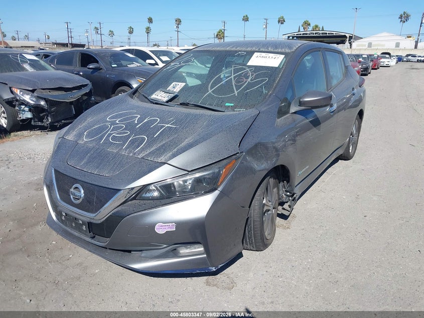 Vin: 1n4bz1cp7kc309775, lot: 46302178, nissan leaf sv plus 20192