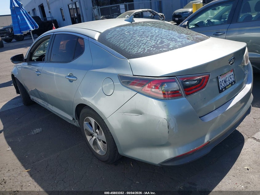 Vin: knagm4ad9e5070714, lot: 46302183, kia optima hybrid lx 20143