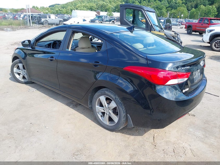 Vin: kmhdh4ae5du582800, lot: 46302196, hyundai elantra gls 20133