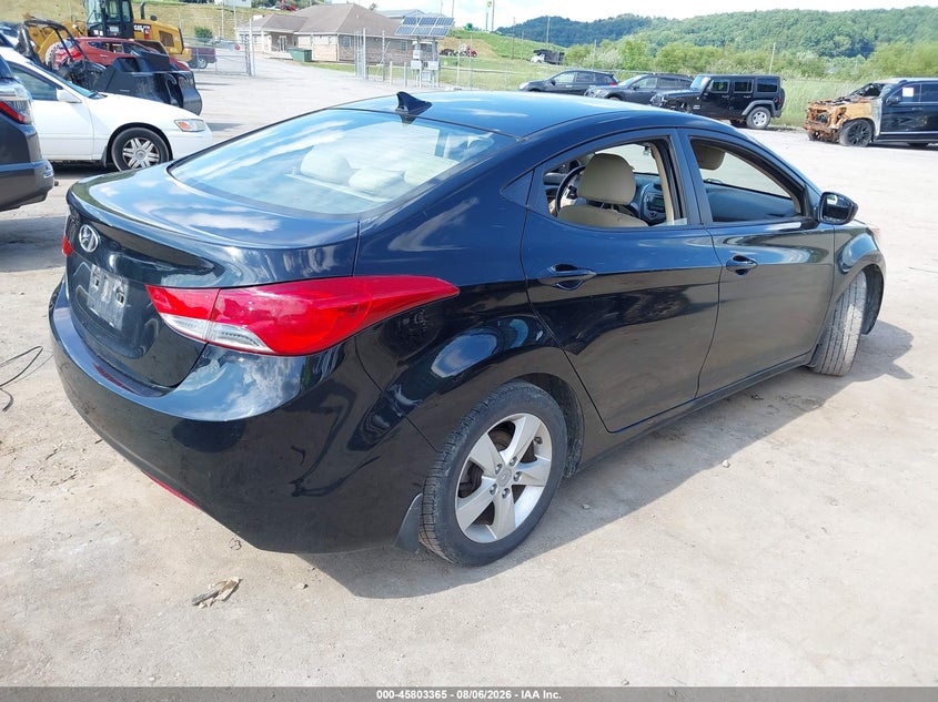 Vin: kmhdh4ae5du582800, lot: 46302196, hyundai elantra gls 20134