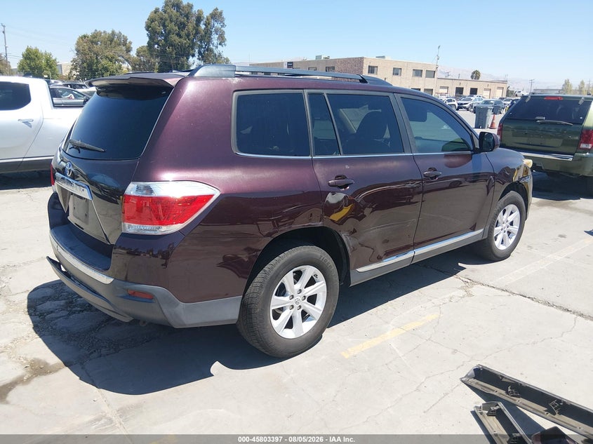 Vin: 5tdzk3ehxbs046307, lot: 46302228, toyota highlander se v6 20114
