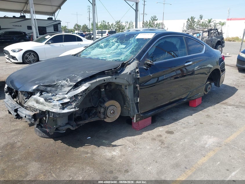 2014 Honda Accord, Front & Rear, IAAI, VIN 1HGCT2B83EA001844 — photo 2