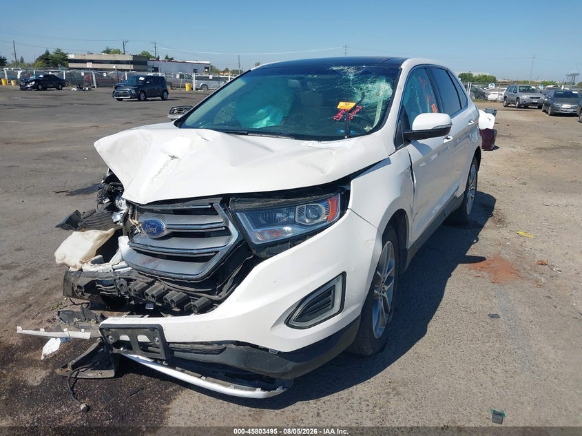 Vin: 2fmpk3k98jbc28085, lot: 46302326, ford edge titanium 20182