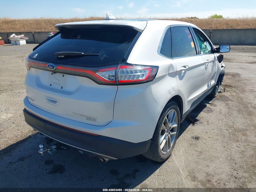 Vin: 2fmpk3k98jbc28085, lot: 46302326, ford edge titanium 20184