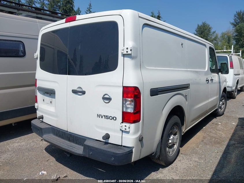 Vin: 1n6bf0kmxjn811605, lot: 46302328, nissan nv cargo nv1500 sv v6 20184