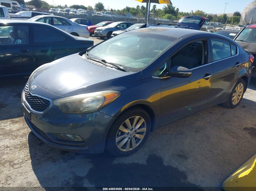 Vin: knafx4a80e5116341, lot: 46302337, kia forte ex 20142
