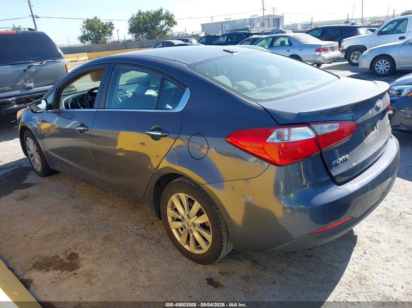 Vin: knafx4a80e5116341, lot: 46302337, kia forte ex 20143