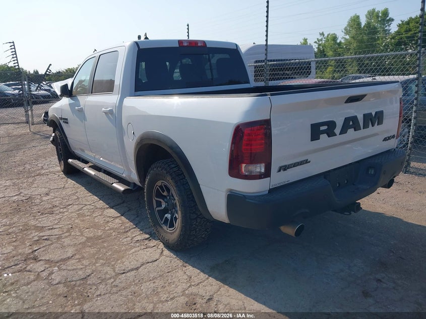 Vin: 1c6rr7yt4hs690007, lot: 46302349, ram 1500 rebel  4x4 5'7 box 20173