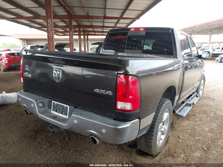 Vin: 3c6rr7lt6hg525588, lot: 46302398, ram 1500 big horn  4x4 5'7 box 20174
