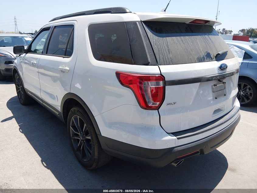 Vin: 1fm5k7d84kgb08796, lot: 46302401, ford explorer xlt 20193