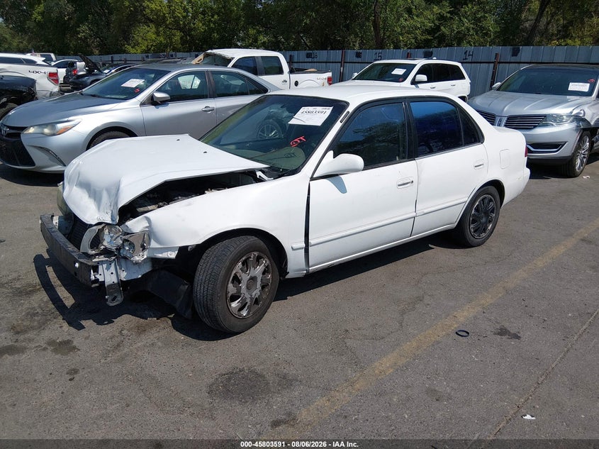 2002 Toyota Corolla, Front End, IAAI, VIN 1NXBR18E32Z626363 — photo 2