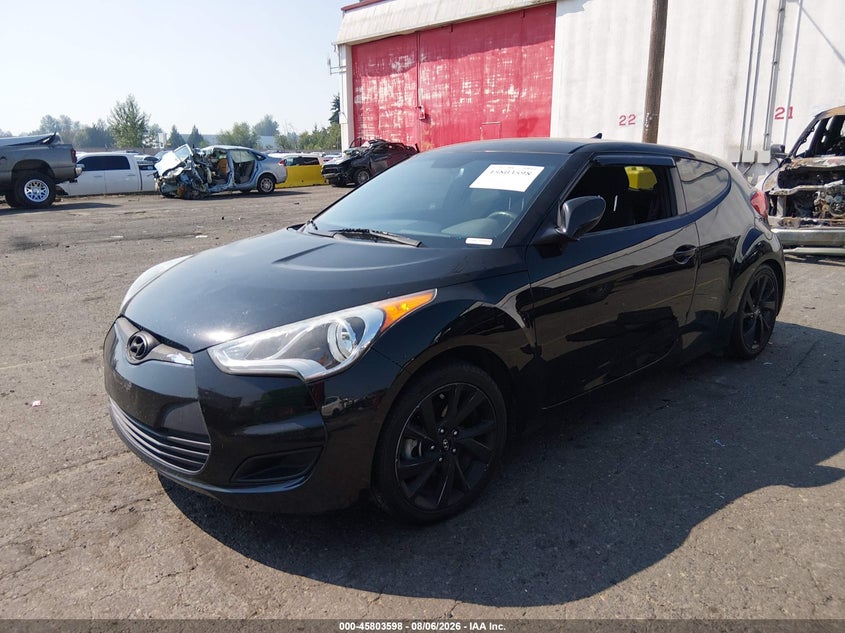 Vin: kmhtc6ad9gu253311, lot: 46302429, hyundai veloster 20162