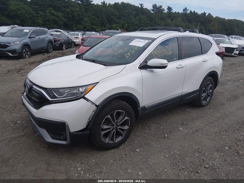 Vin: 2hkrw2h54mh600790, lot: 46302449, honda cr-v awd ex 20212