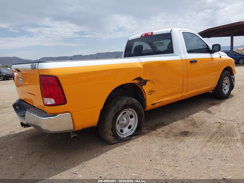 Vin: 3c6jr6dg9ng380566, lot: 46302522, ram 1500 classic tradesman  4x2 8' box 20224