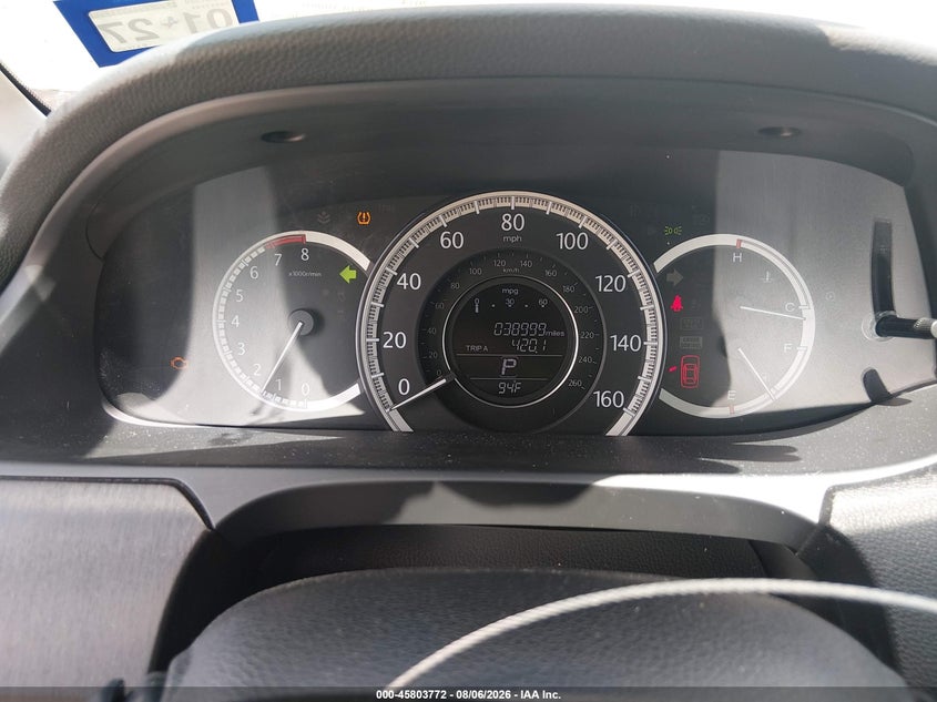 2014 HONDA ACCORD auction photo 7