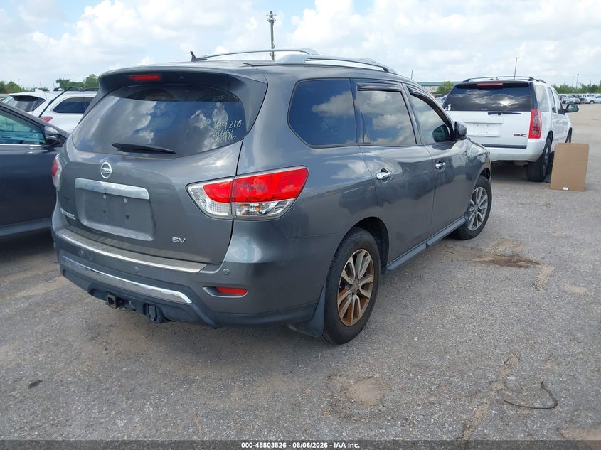 Vin: 5n1ar2mn0fc614934, lot: 46302672, nissan pathfinder sv 20154