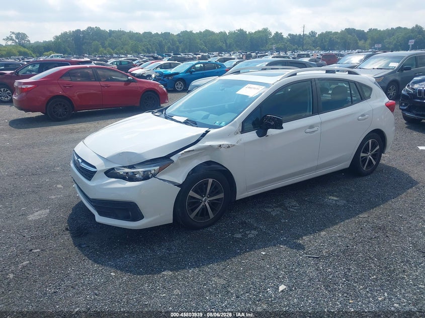 Vin: 4s3gtad62l3710546, lot: 46302785, subaru impreza premium 5-door 20202