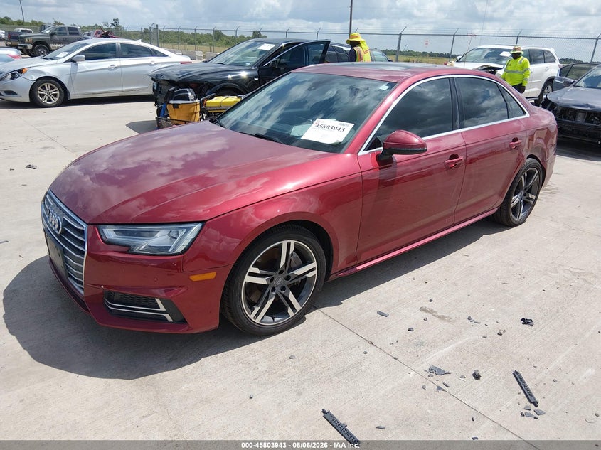 Vin: waulnaf44jn008470, lot: 46302789, audi a4 premium plus 20182
