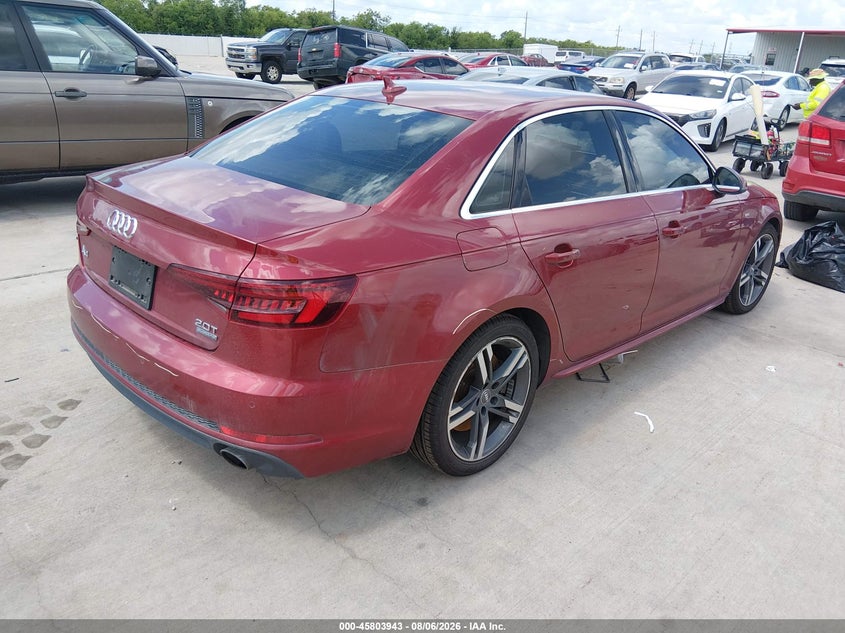 Vin: waulnaf44jn008470, lot: 46302789, audi a4 premium plus 20184