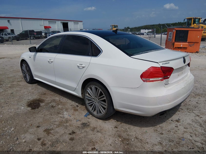 Vin: 1vwbs7a31fc033131, lot: 46302798, volkswagen passat 1.8t sport 20153