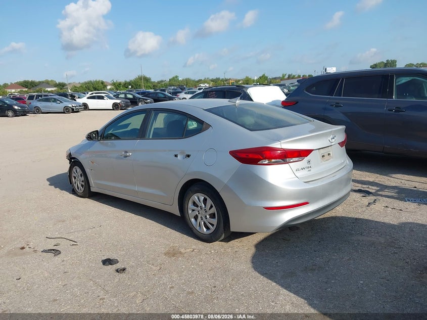 Vin: 5npd74lf3hh209607, lot: 46302824, hyundai elantra se 20173