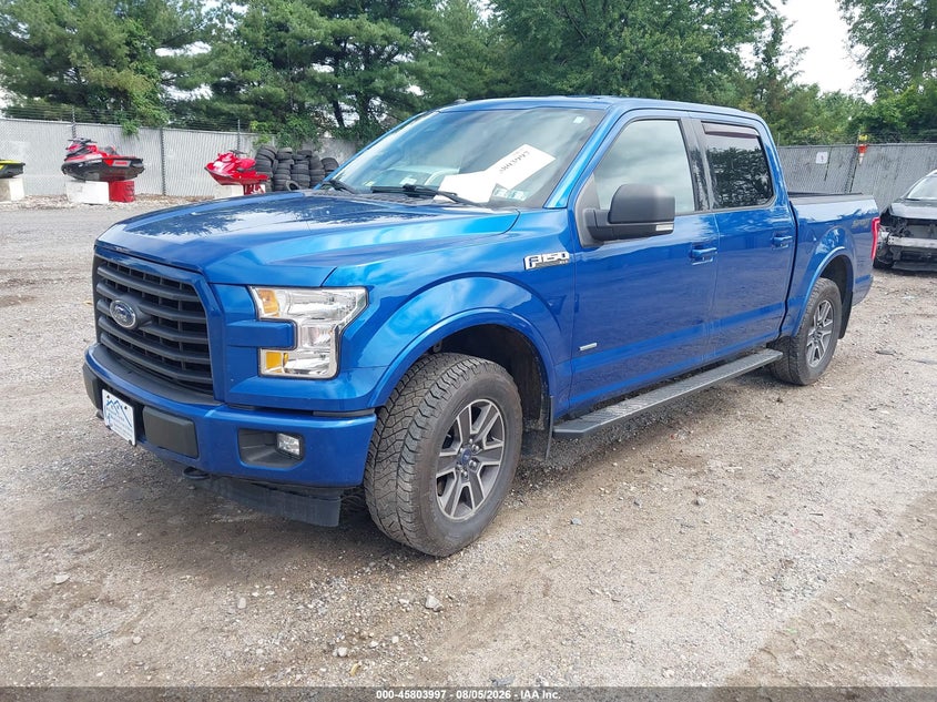 Vin: 1ftew1ep2hfc76642, lot: 46302843, ford f-150 xlt 20172