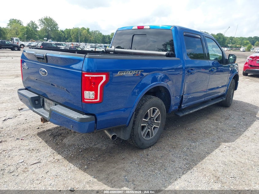 Vin: 1ftew1ep2hfc76642, lot: 46302843, ford f-150 xlt 20174