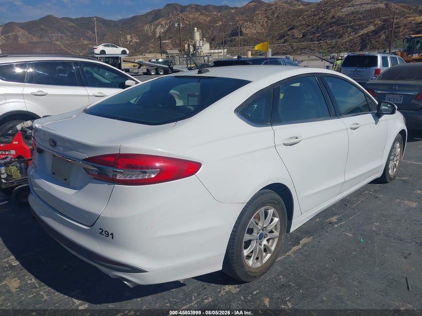 Vin: 3fa6p0g74hr368417, lot: 46302845, ford fusion s 20174