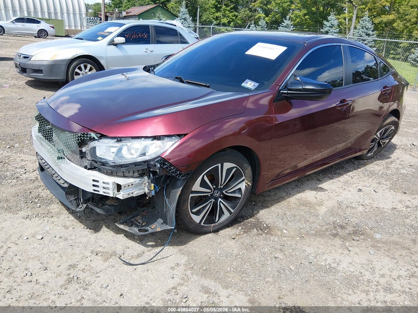 Vin: 2hgfc1f76hh653050, lot: 46302873, honda civic ex-l 20172