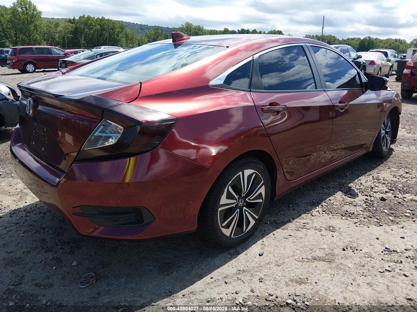 Vin: 2hgfc1f76hh653050, lot: 46302873, honda civic ex-l 20174