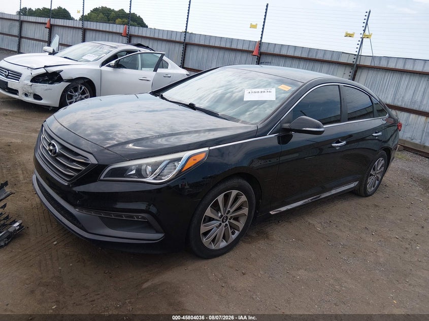 Vin: 5npe34afxfh051296, lot: 46302882, hyundai sonata sport 20152