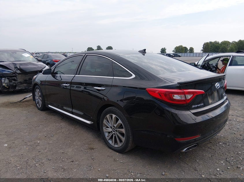 Vin: 5npe34afxfh051296, lot: 46302882, hyundai sonata sport 20153