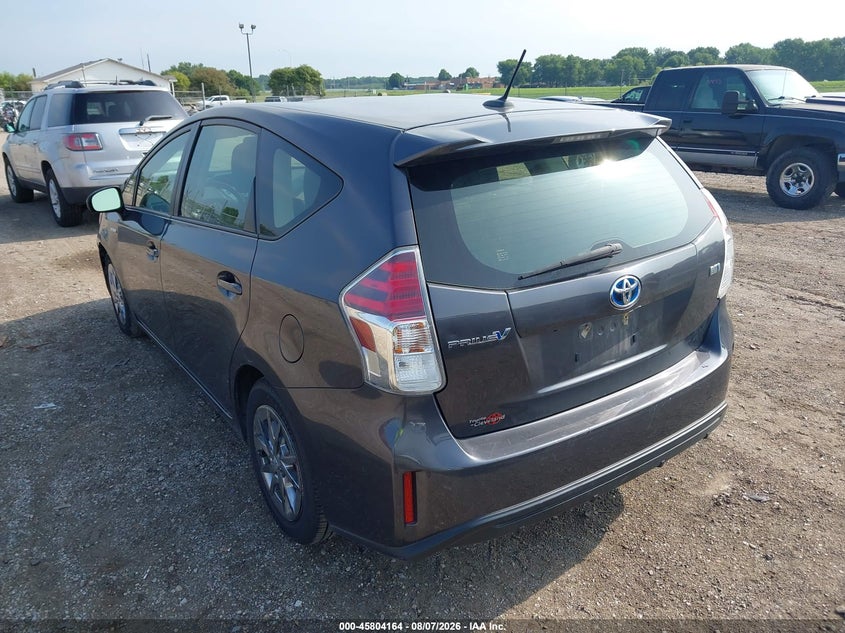 Vin: jtdzn3eu7fj018908, lot: 46303010, toyota prius v three 20153